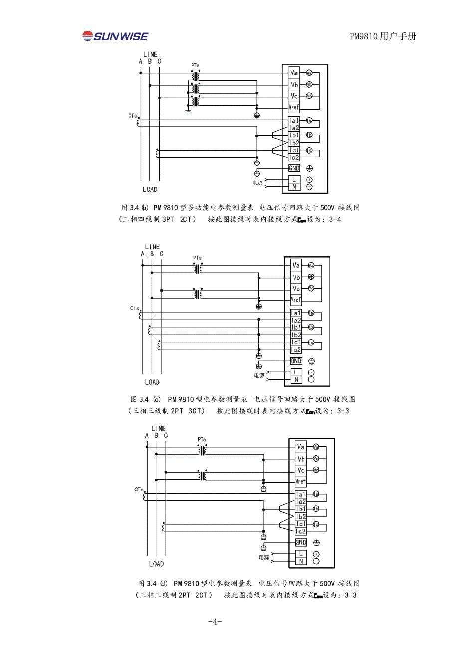 PM9810多功能电参数测量表用户手册_第5页