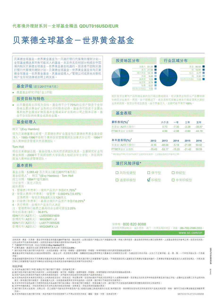 贝莱德全球基金-世界黄金基金_第2页