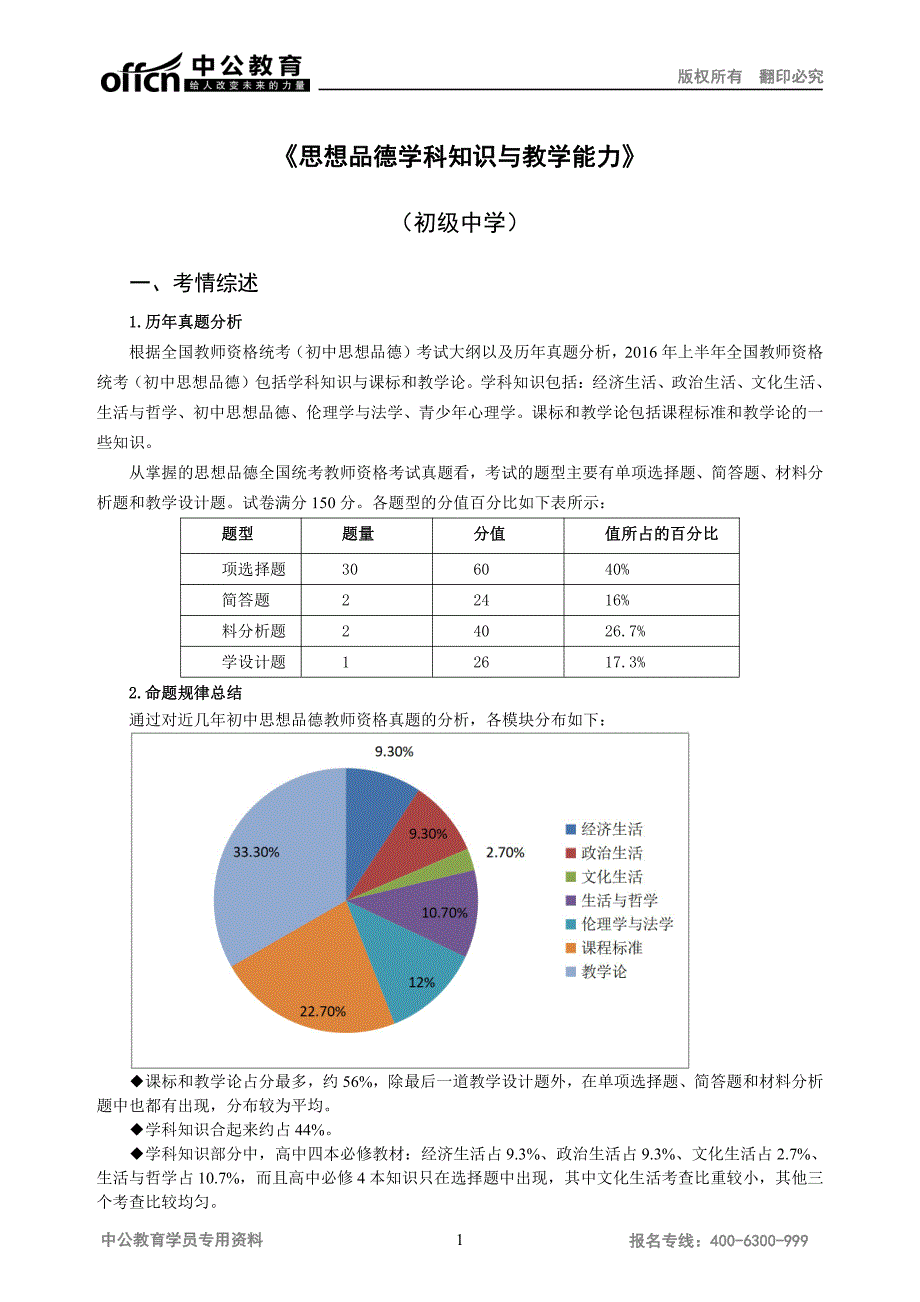 《思想品德学科知识与教学能力》_第1页