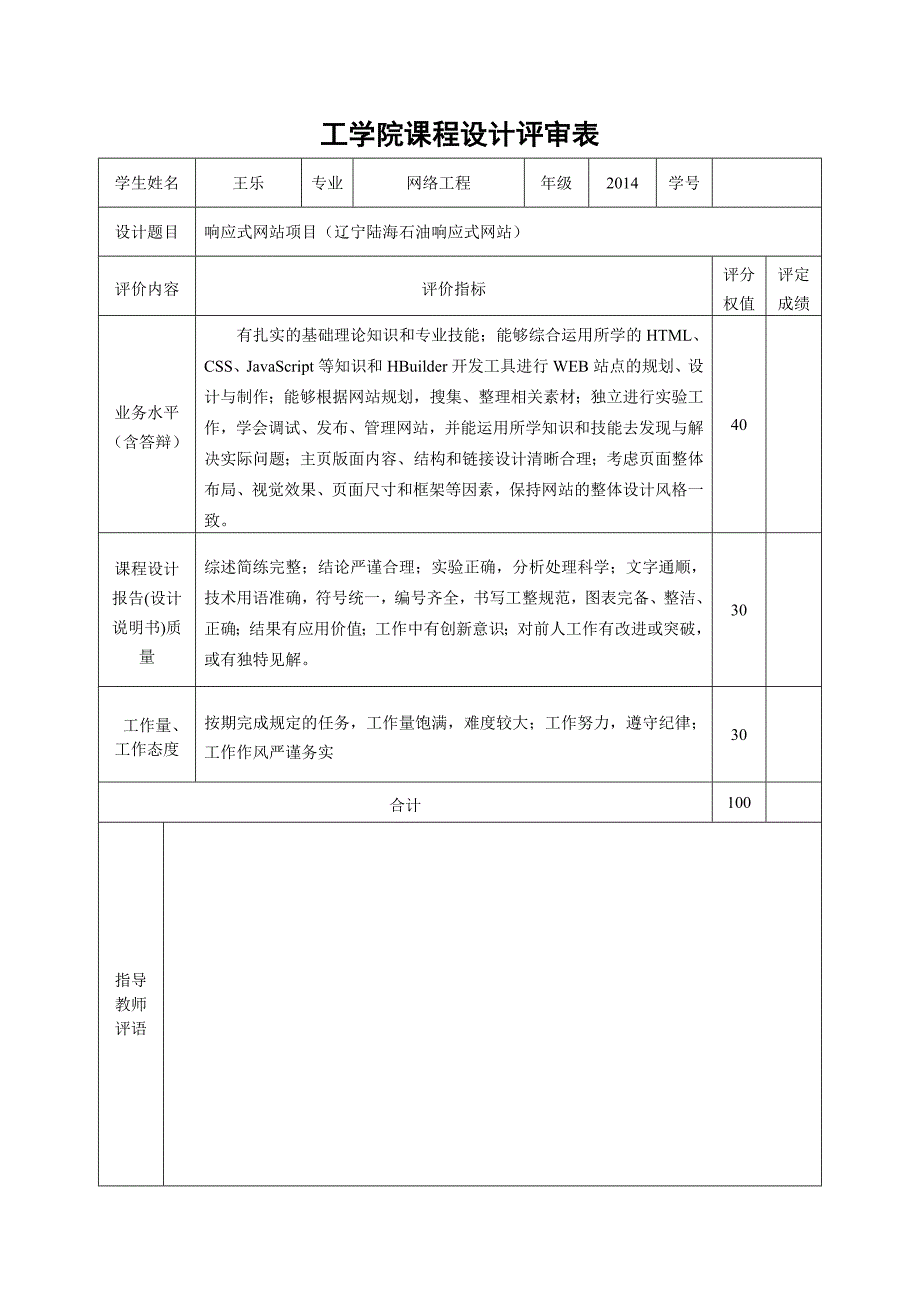 web开发技术课程设计报告-响应式网站项目（辽宁陆海石油响应式网站）_第2页