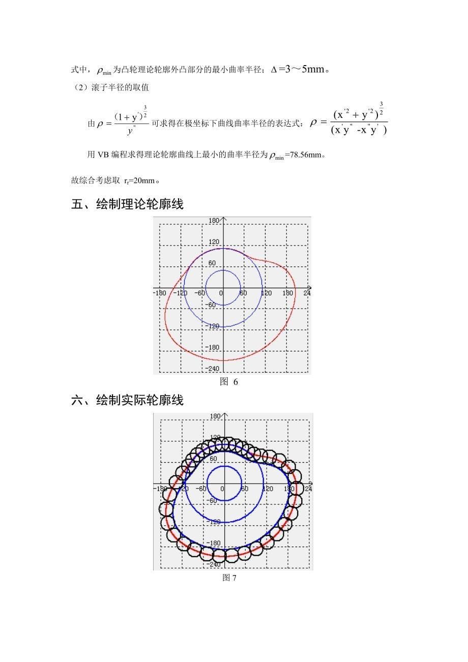 机械原理大作业-凸轮机构_第5页