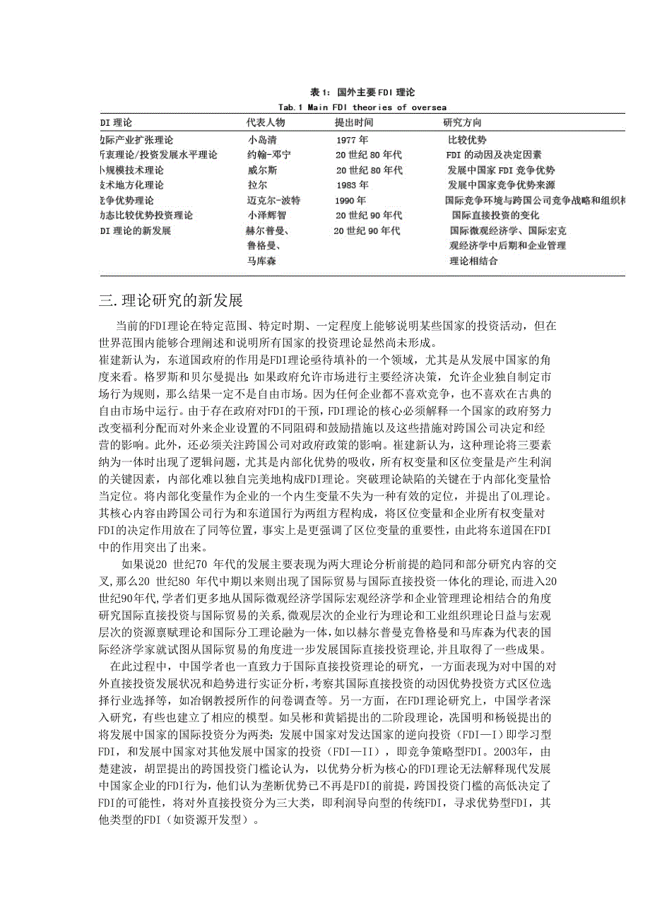 FDI理论的发展研究_第4页