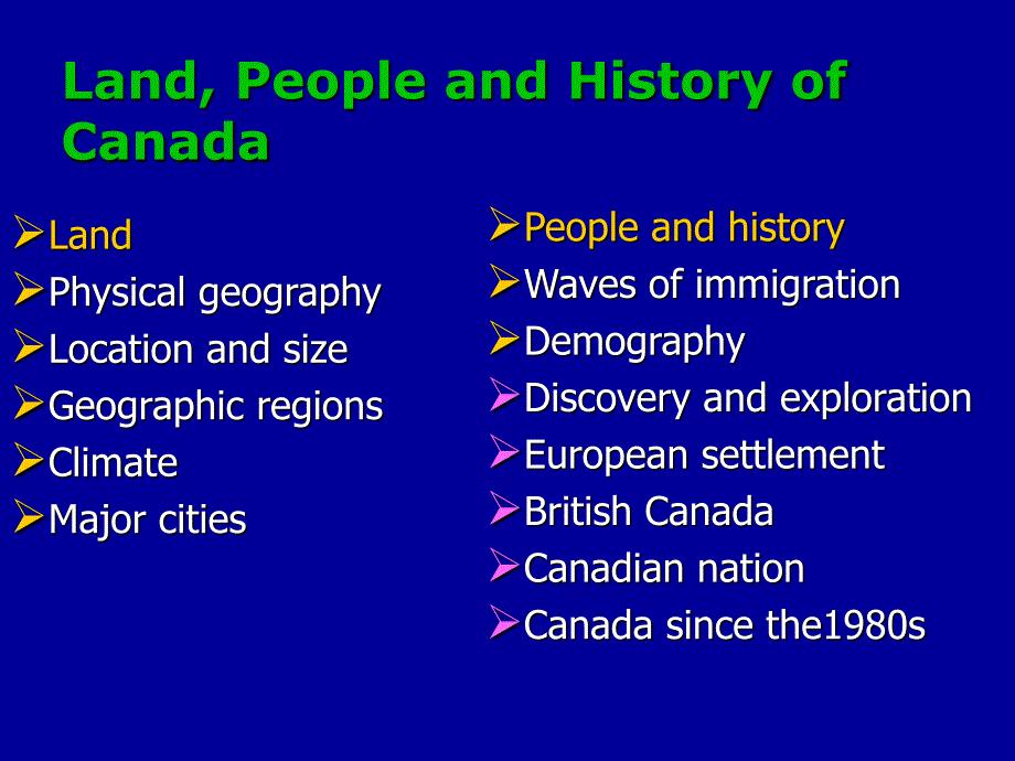 land, people and history of Canada_第2页