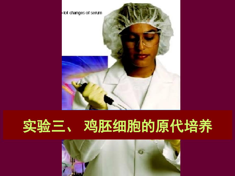 实验三、鸡胚细胞的原代培养_第1页