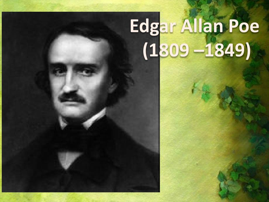 美国文学史Edgar_Allan_Poe_第1页