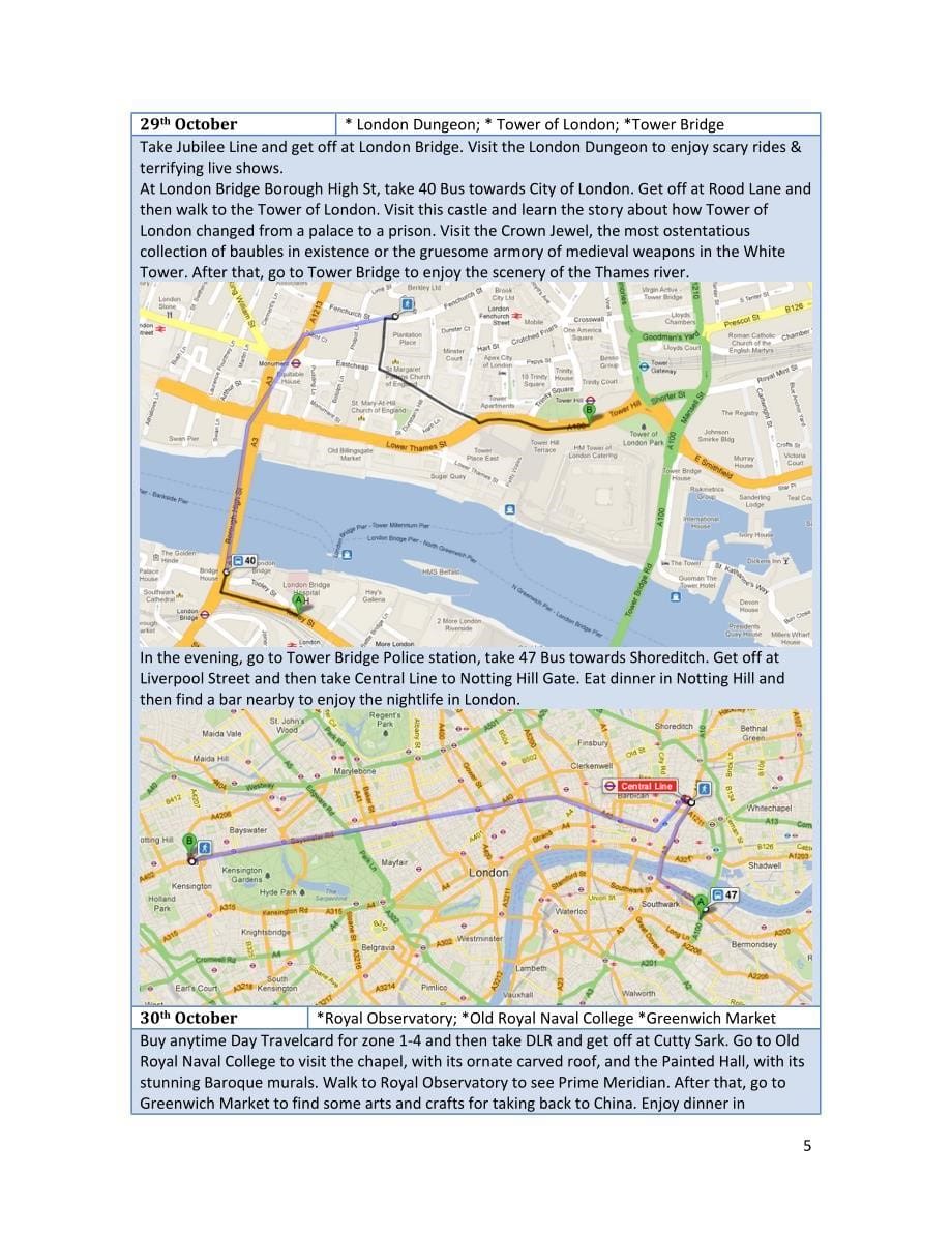 London Travel Plan_第5页