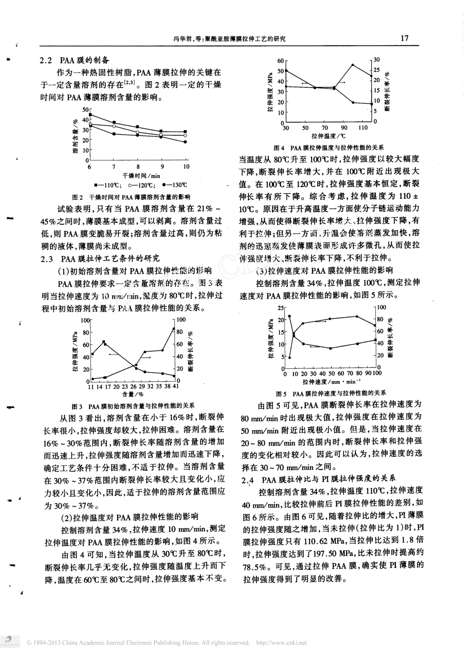 聚酰亚胺薄膜拉伸工艺的研究_第2页