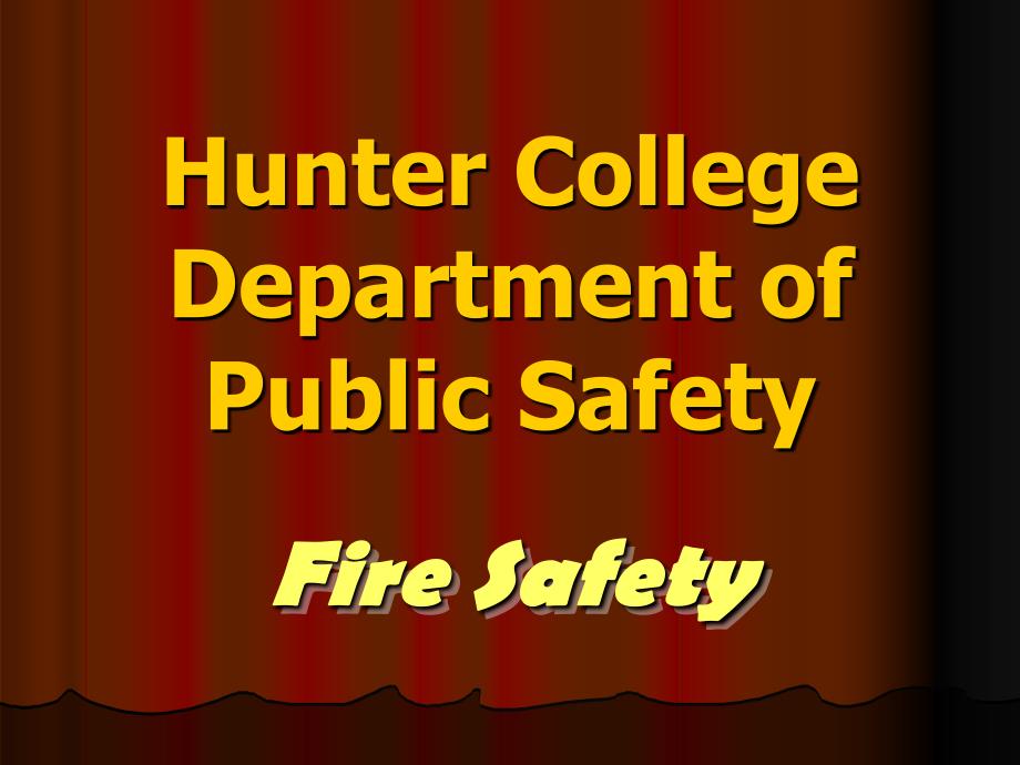 Brookdale Dorm Fire Safety - Hunter College_第1页