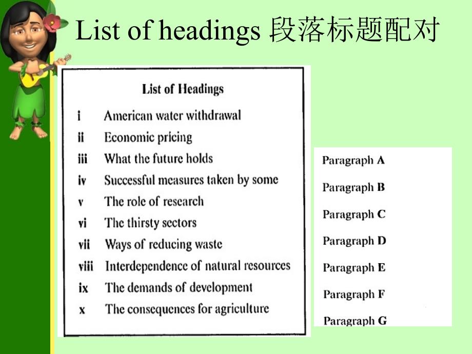 List of headings 段落标题配对_第1页