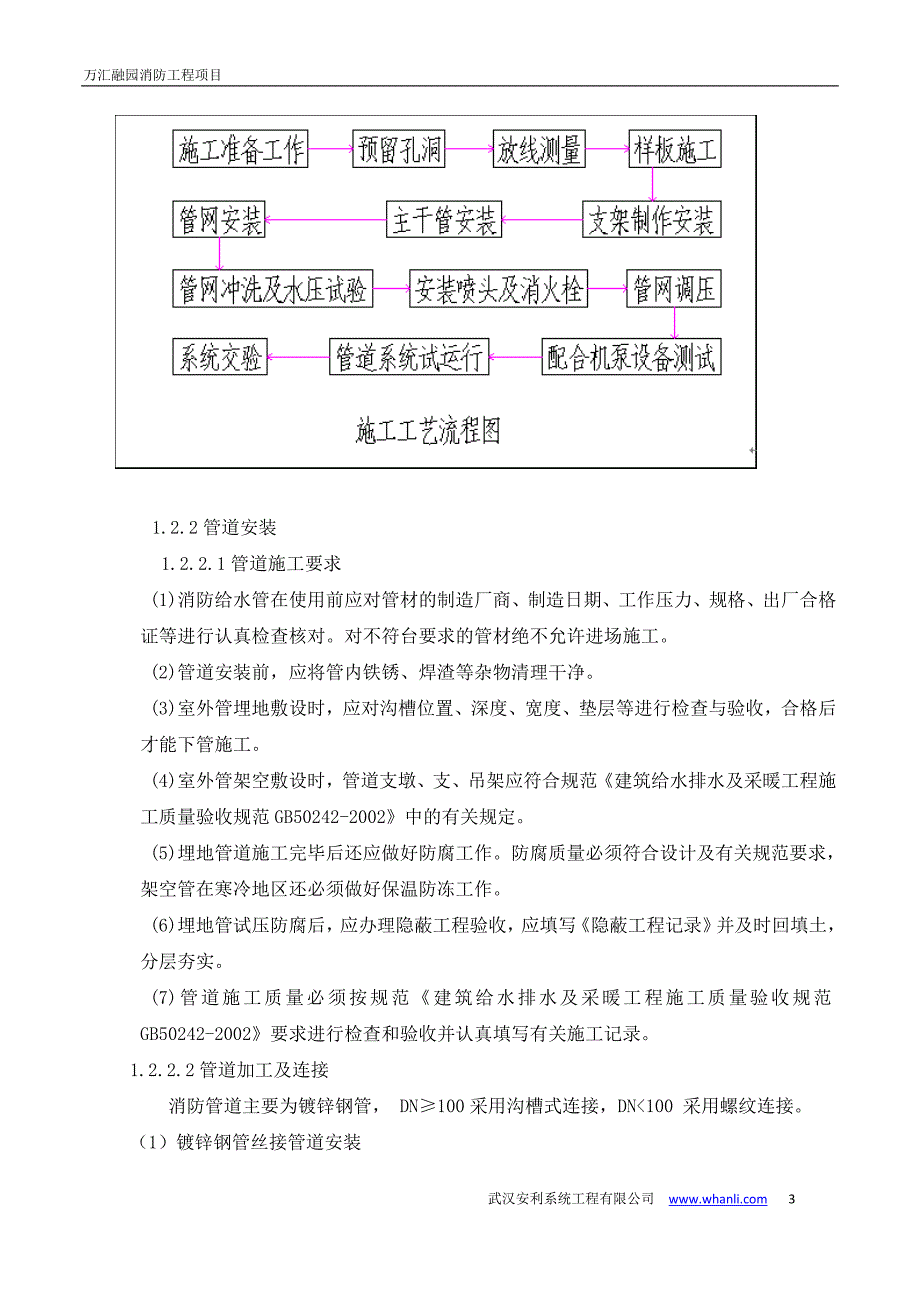 万汇融园招商中心消防工程施工组织设计_第3页