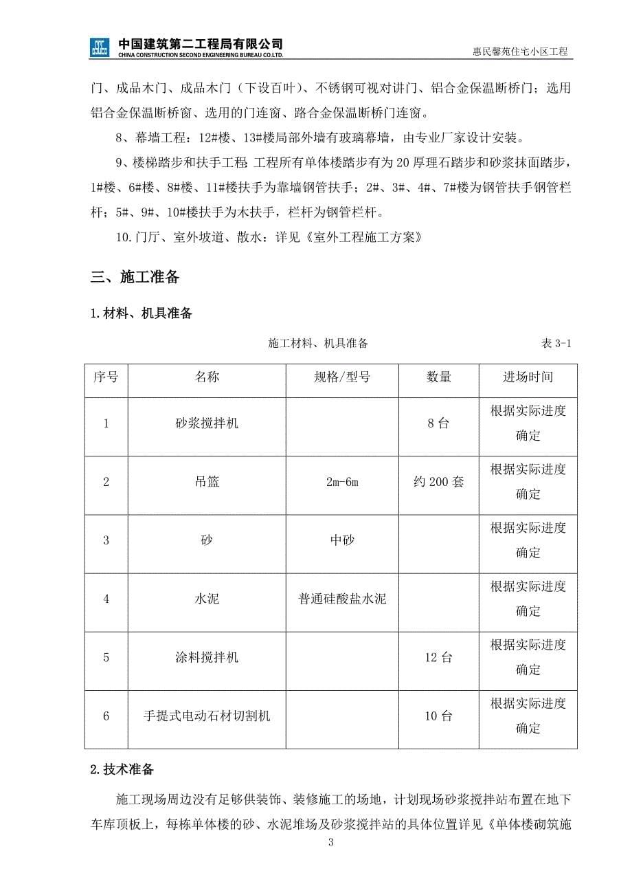 单体楼装饰、装修工程施工方案_第5页