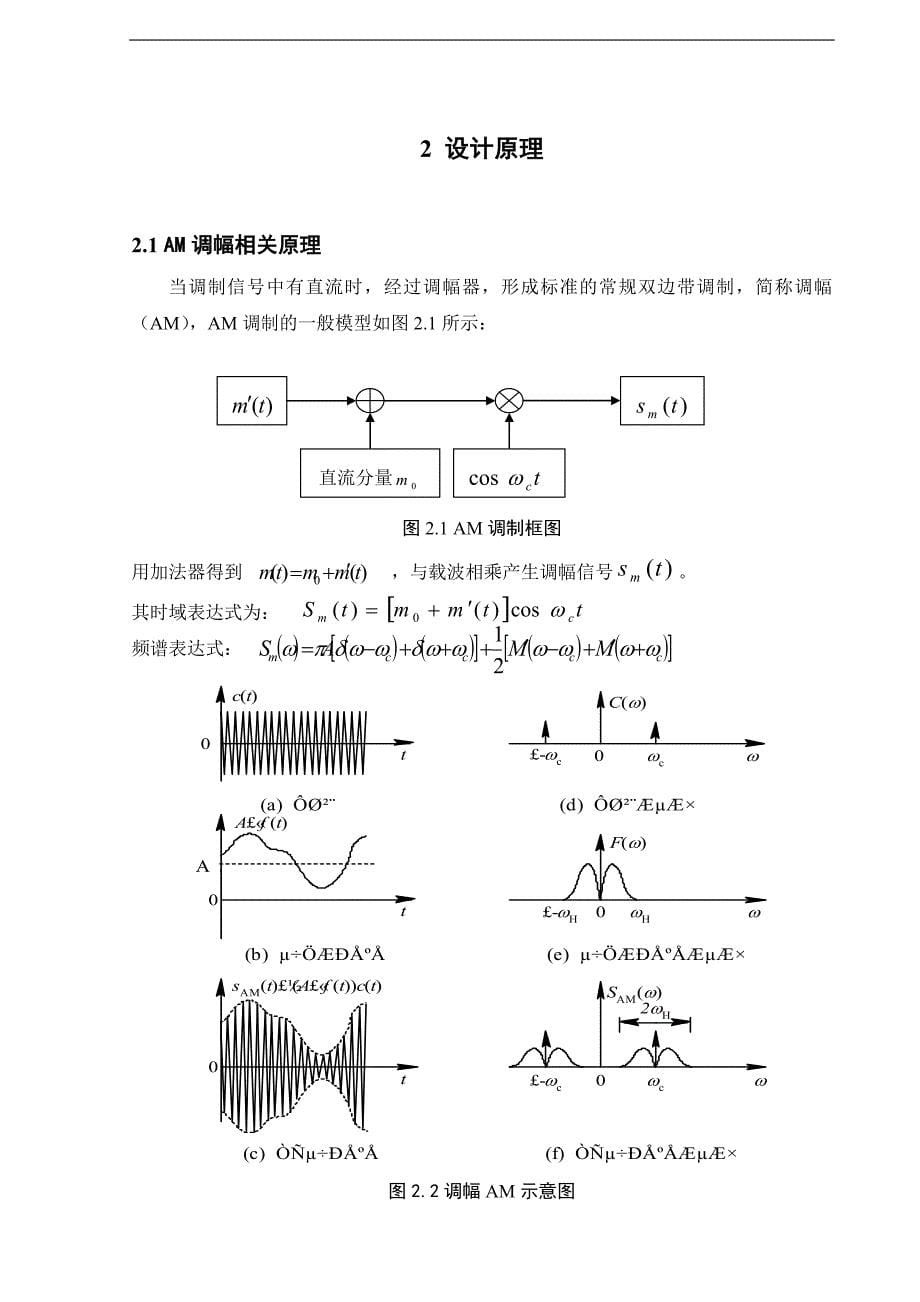 毕业设计（论文）-2路FDM的AM与SSB调制与相干解调系统仿真_第5页