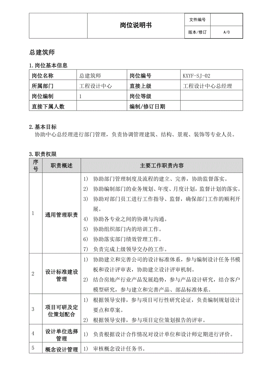 工程设计中心岗位说明书(设计)_第4页