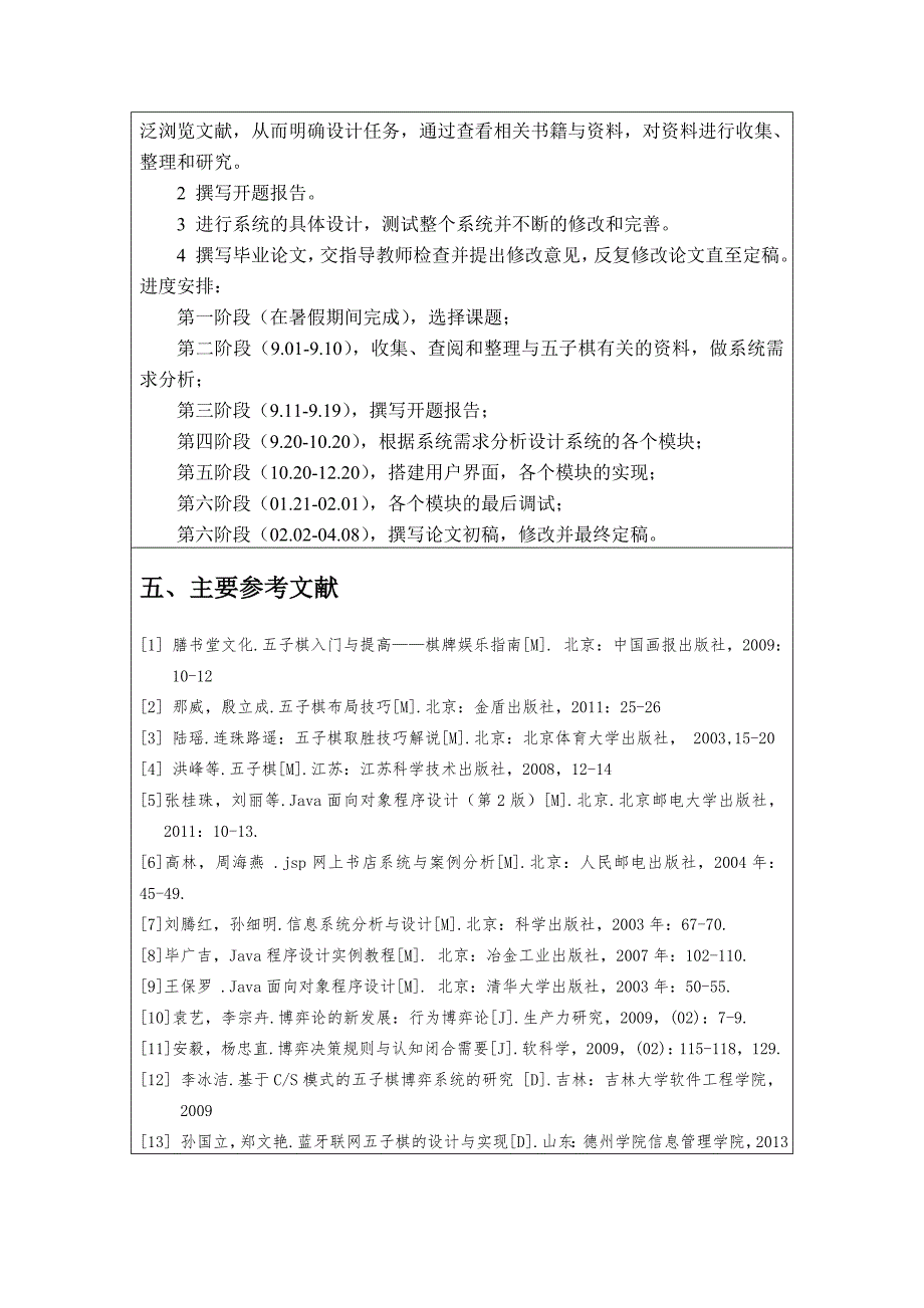 五子棋游戏软件的设计与实现开题报告_第4页