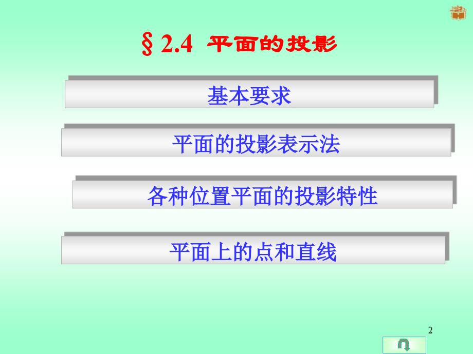 机械制图--第二章-平面的投影_第1页