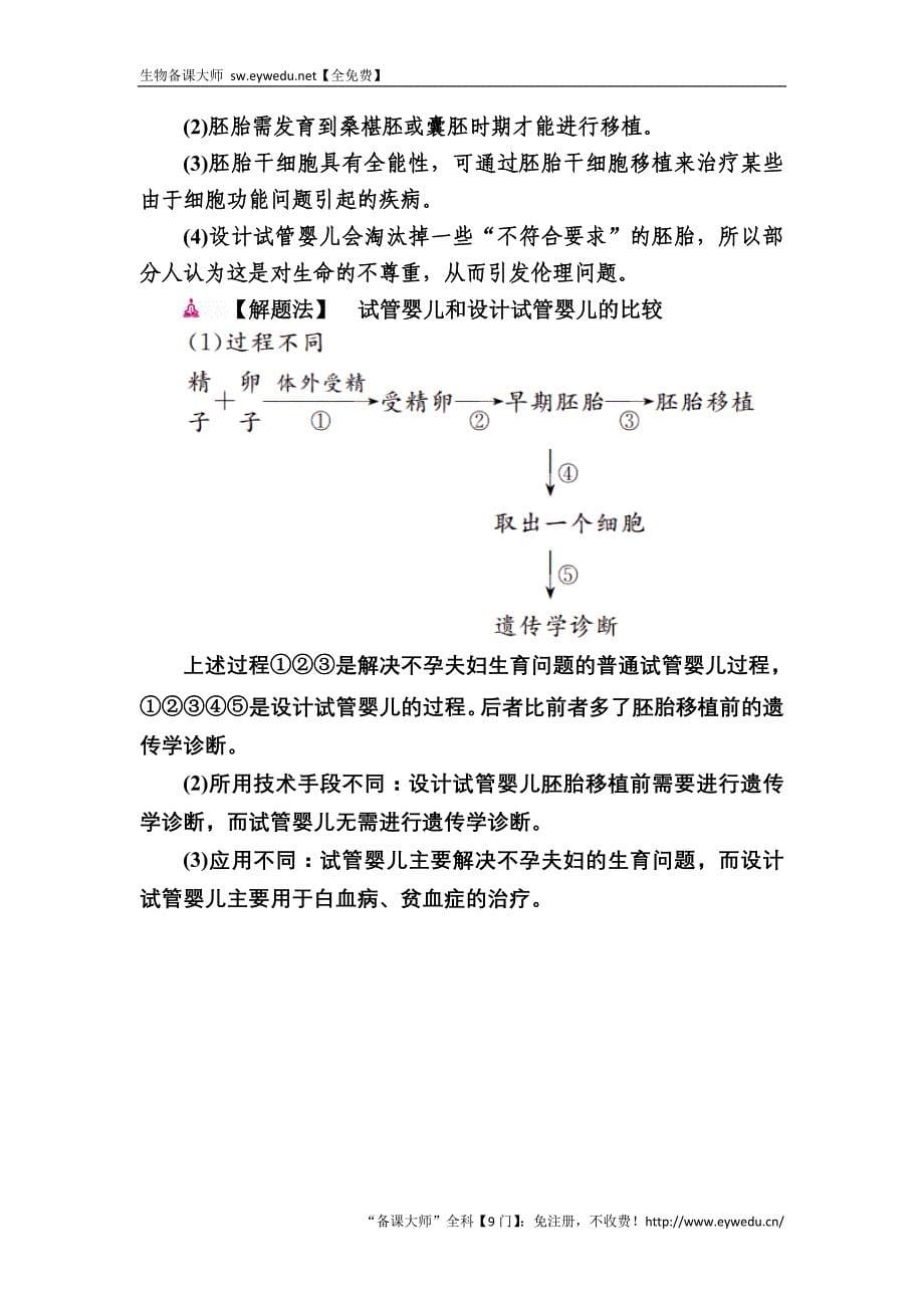 2017生物一轮对点训练：30-2 动物细胞工程 a 版含解析_第5页