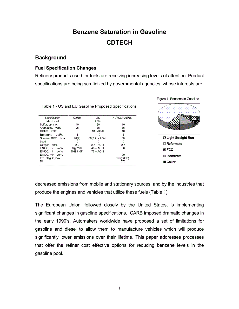 Benzene Reduction_第1页