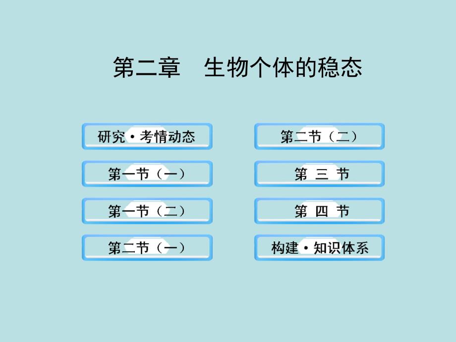 2014届高三生物一轮复习课件：3.2生物个体的稳态(苏教版必修3)_第1页