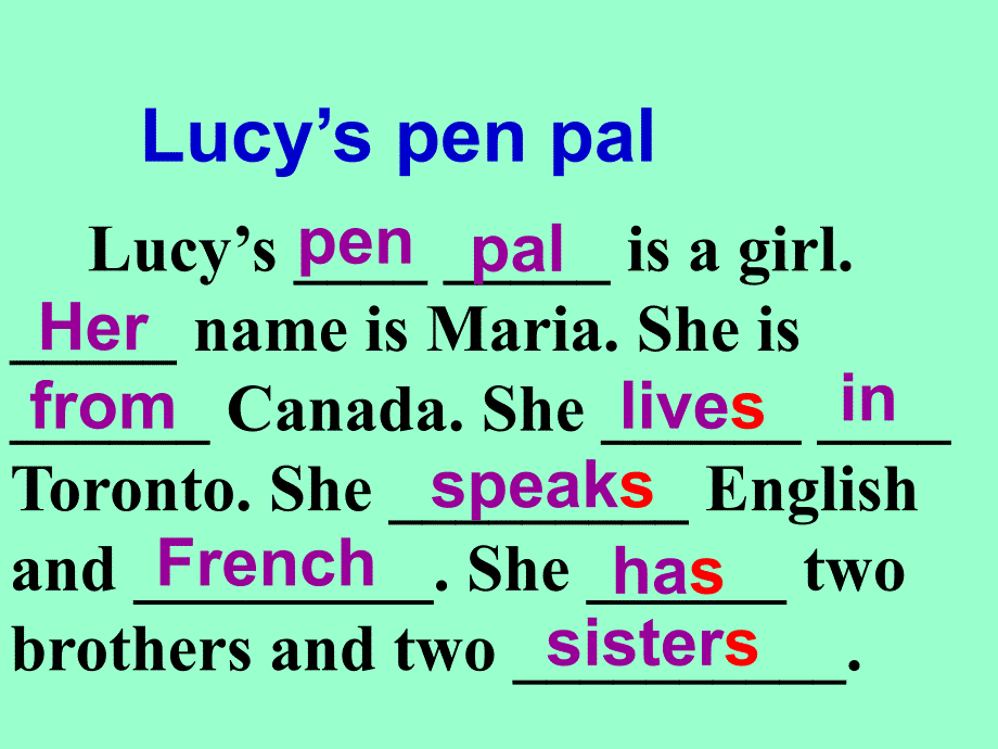 unit1 where is your penpal from？ (period 4)  新目标_第4页