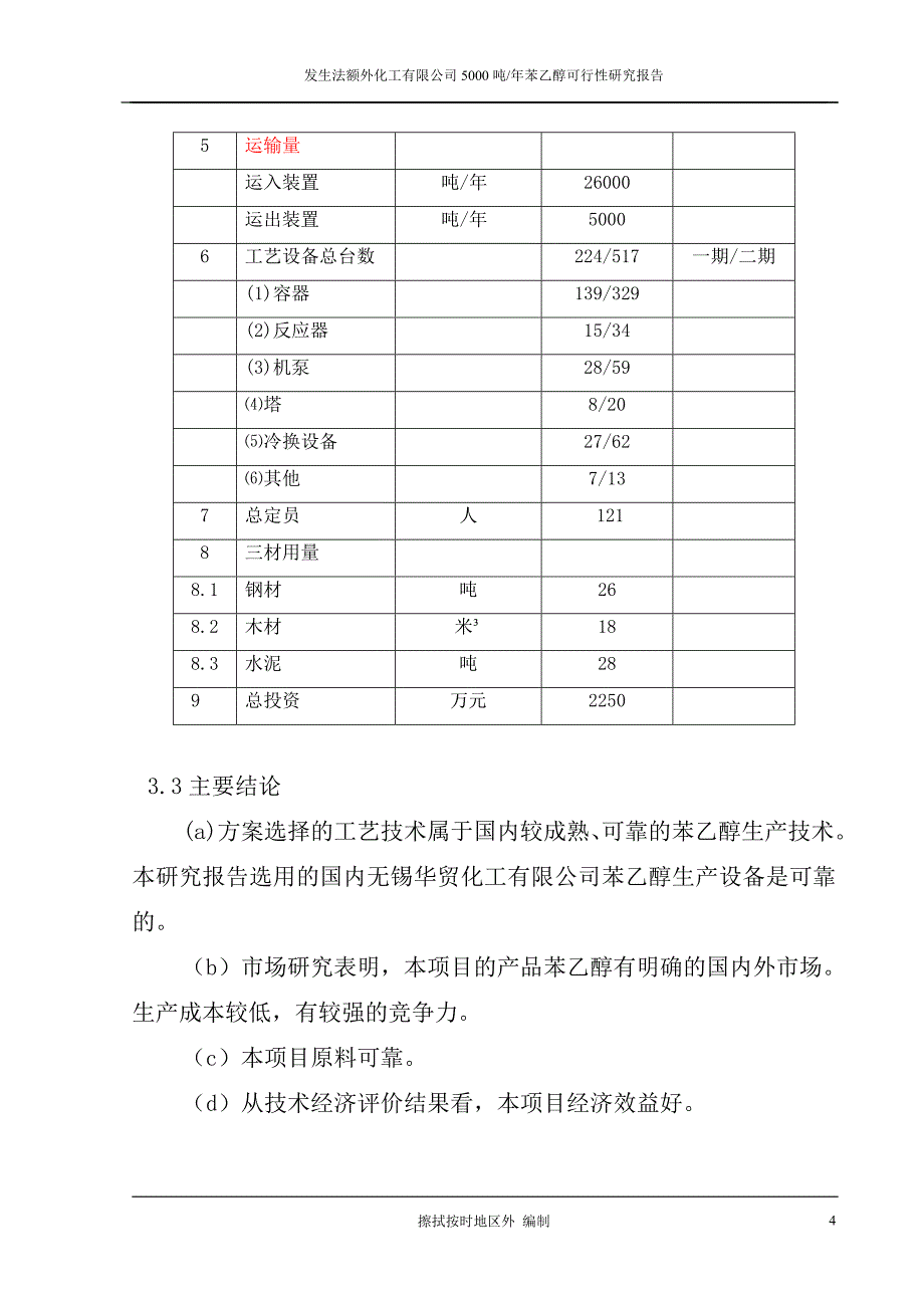 年产5000吨苯乙醇项目可行性研究报告_第4页