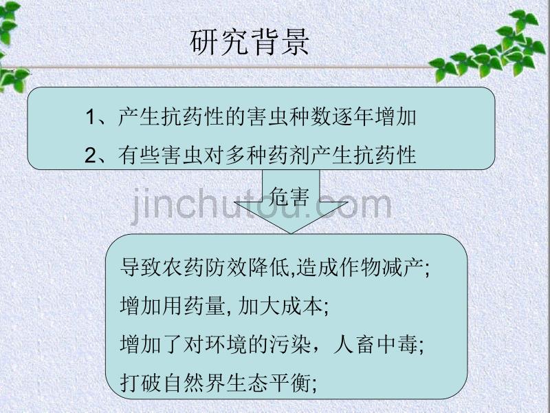 害虫产生抗药性的原因及防治措施_第4页