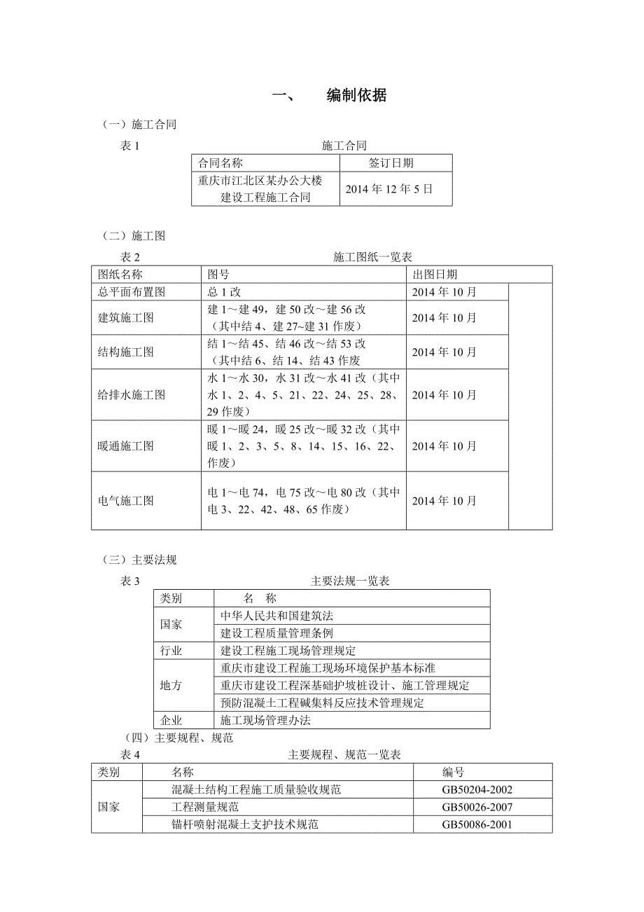 电大施工组织毕业设计模版_第5页