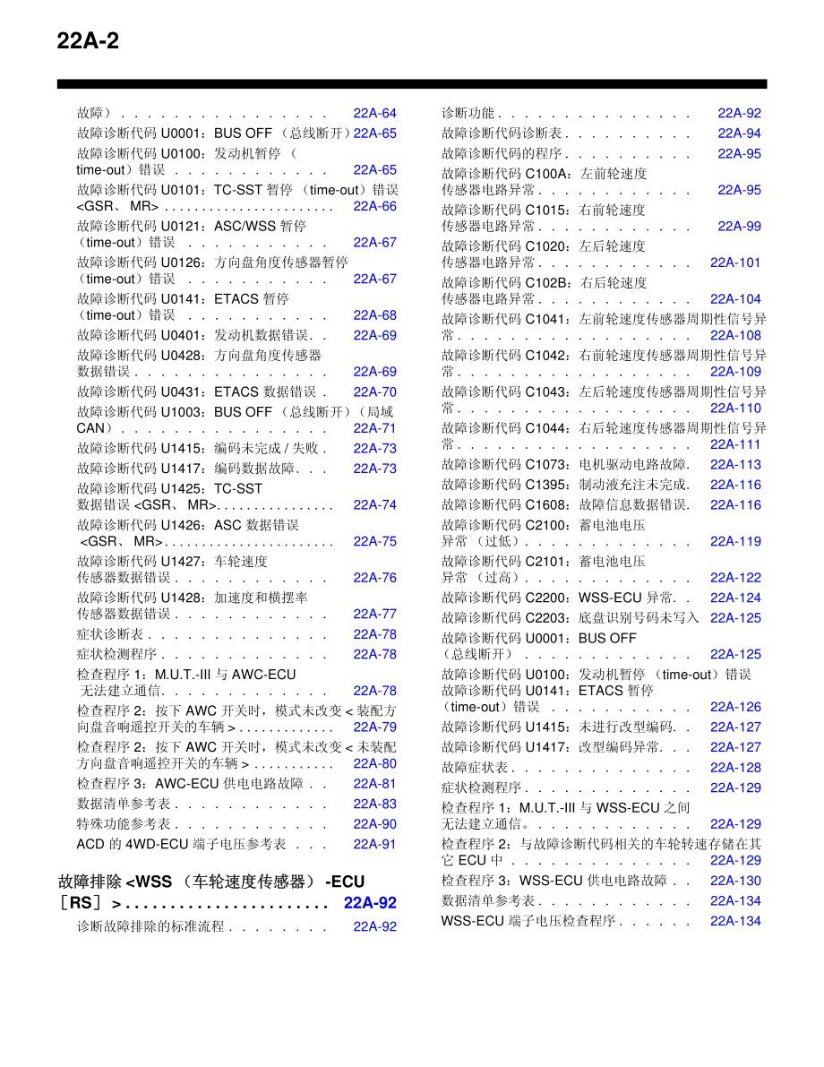 三菱蓝瑟翼豪陆神手动变速器维修手册_第2页