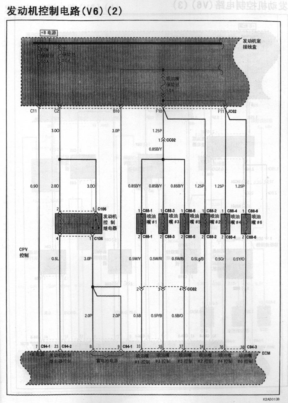北京现代索纳塔发动机电路图_第2页