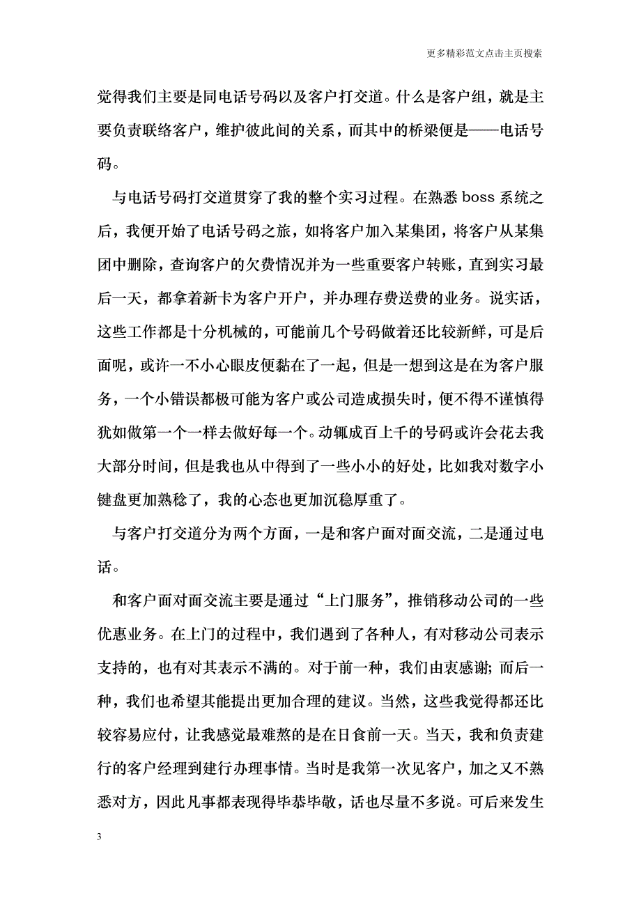 移动公司实习总结_第3页