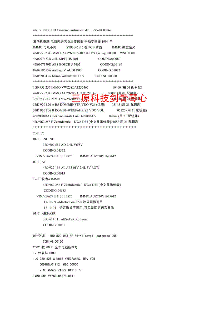 大众故障码及编码手册_第2页