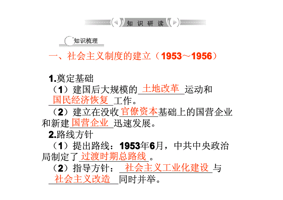 高考历史专题复习中国社会主义建设道路的探索_第3页