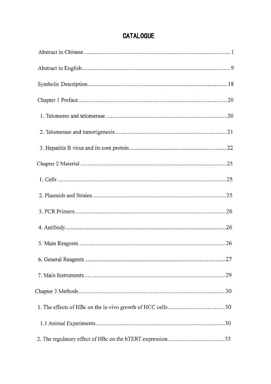 硕士学位（论文）乙肝病毒核心蛋白对端粒酶逆转录酶表达的调控作用及其分子机制研究_第3页