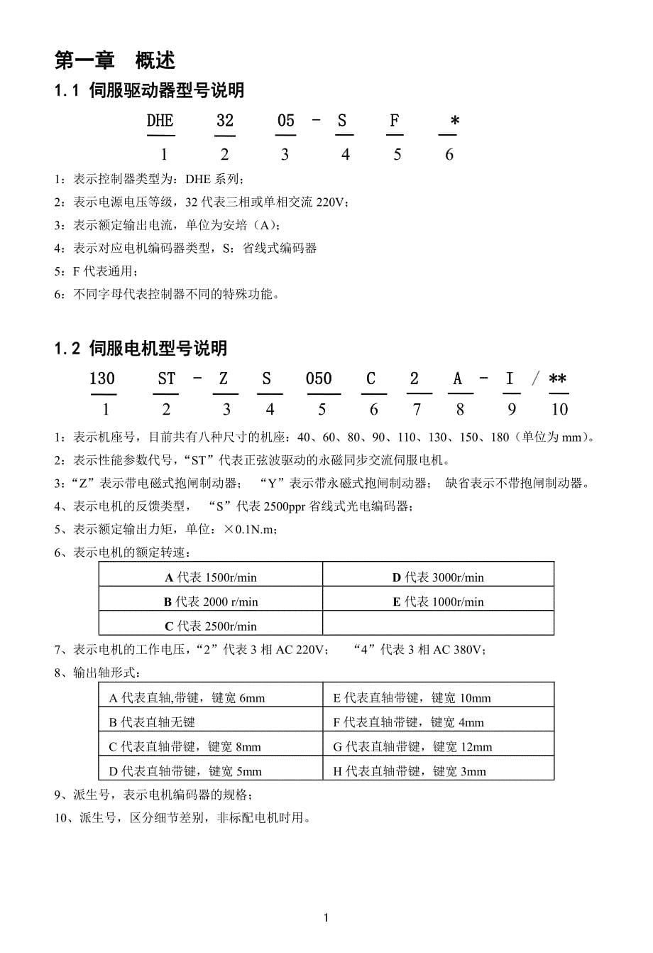 日鼎DHE-SF系列省线式编码器伺服简易说明书_第5页