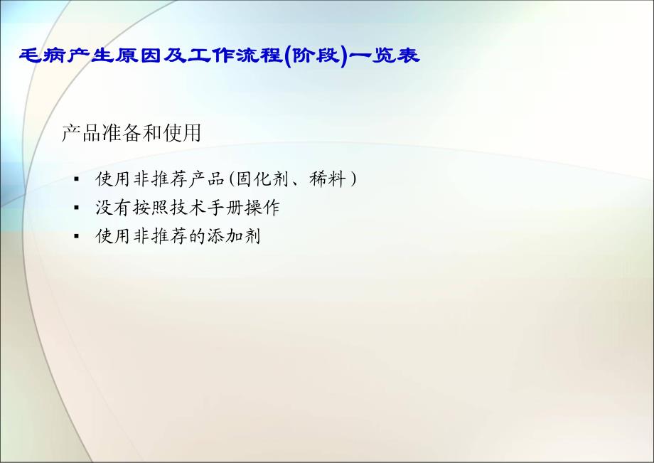 涂装工艺-汽车漆施工中常见问题及其对策_第4页