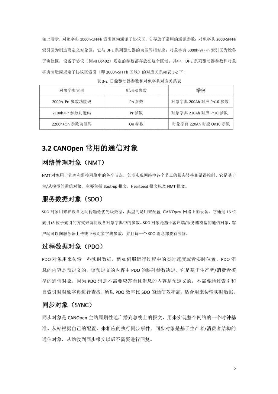 日鼎DHE系列伺服CANOpen通讯说明书_第5页