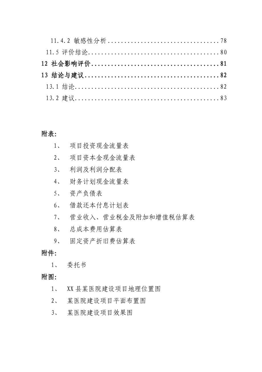 某地人民医院建设项目可行性研究报告_第5页