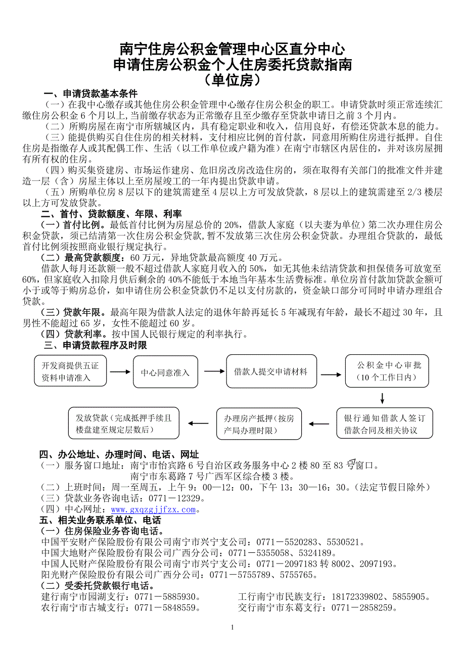 南宁住房公积金管理中心区直分中心_第1页