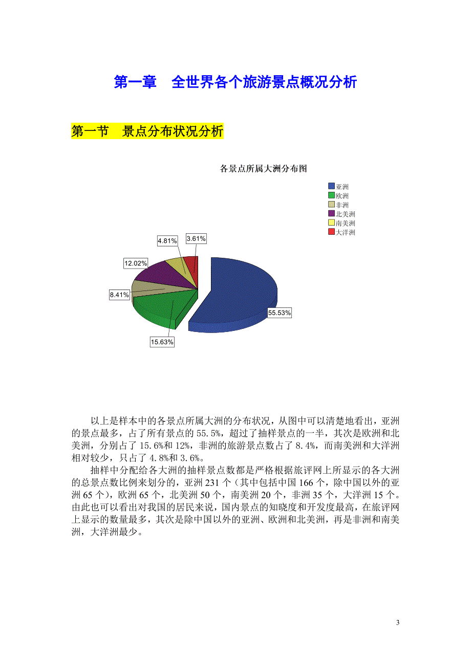 我国居民选择旅游景点的影响因素统计分析报告_第3页