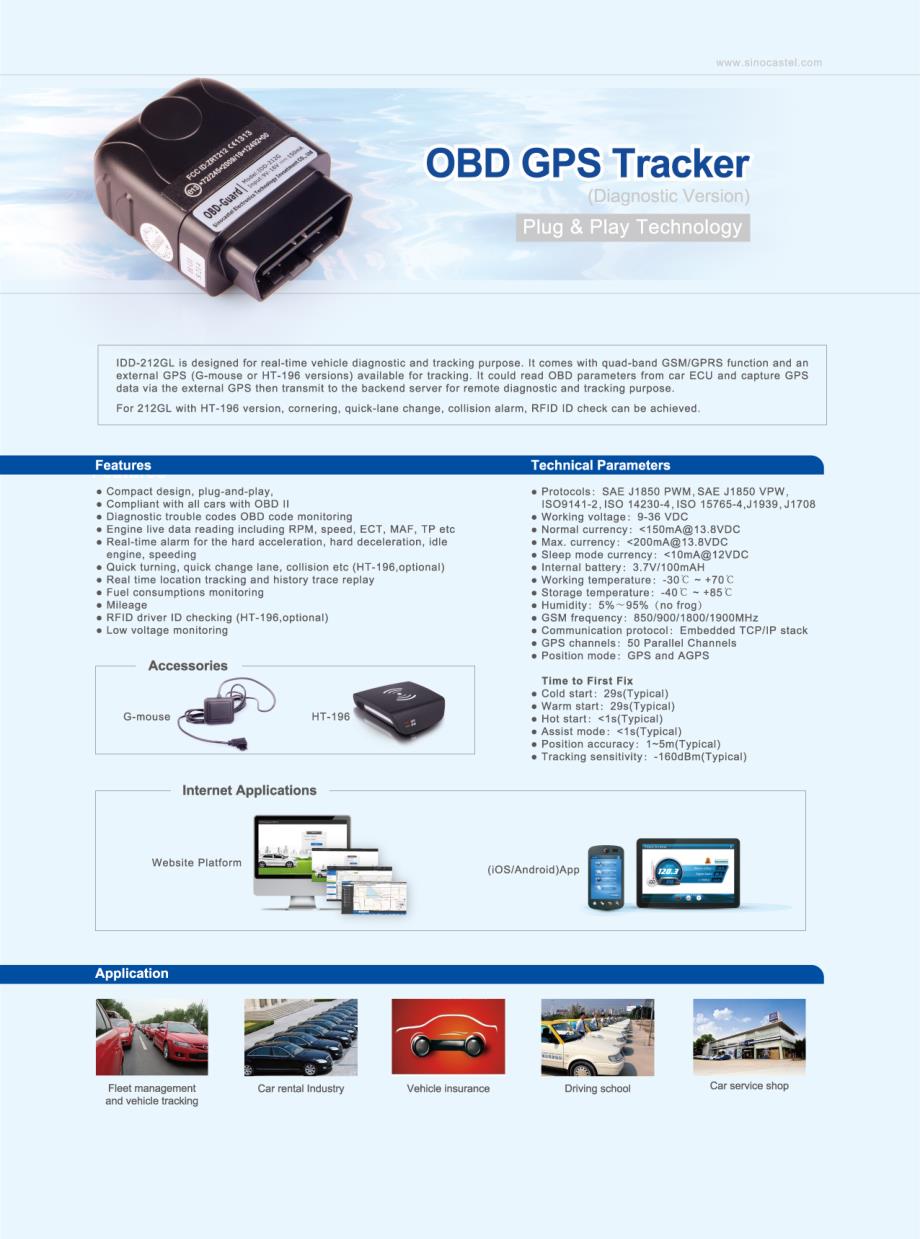 OBDII GPS Tracker Brochure_第1页
