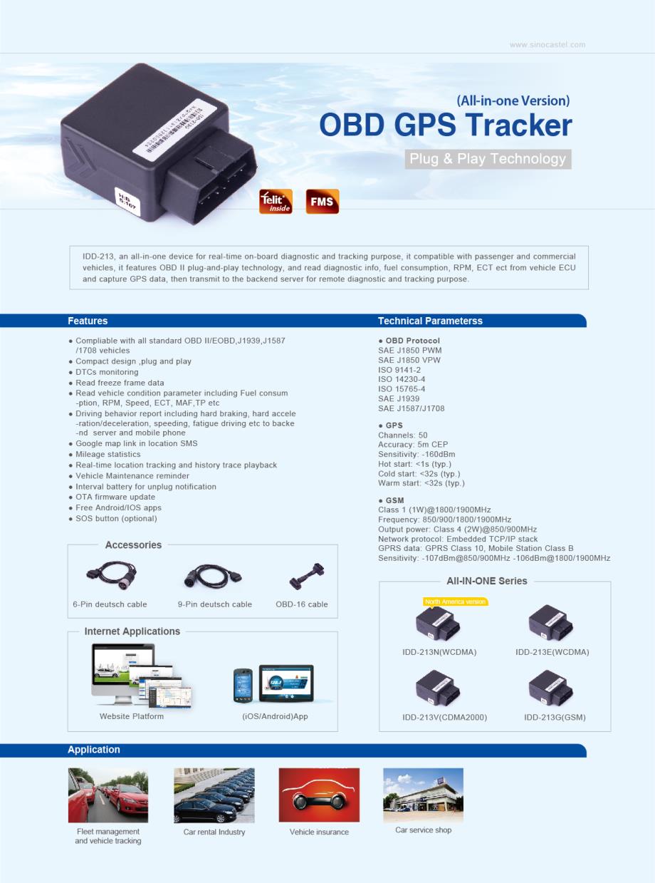 OBDII GPS Tracker Brochure_第2页