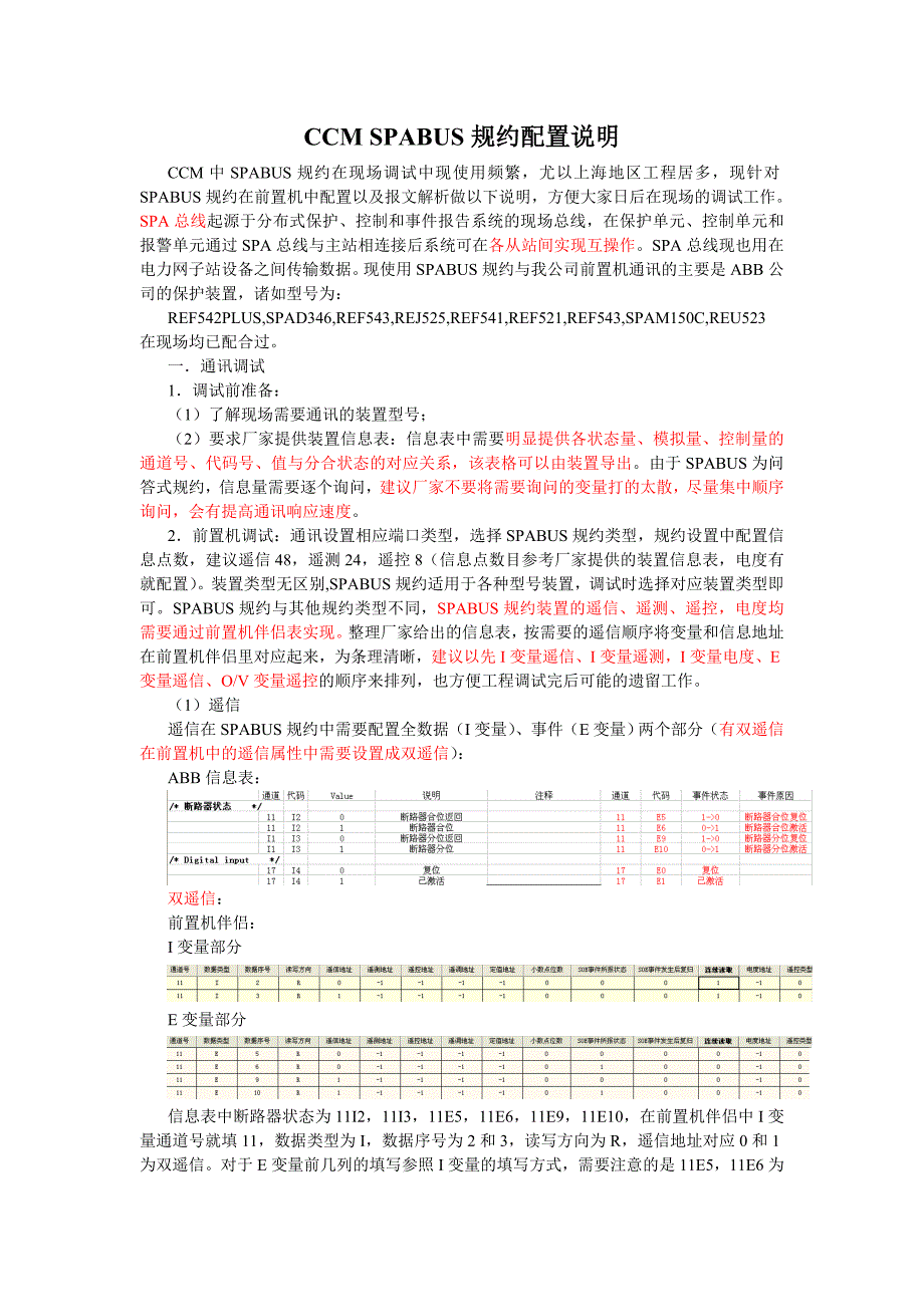 SpaBus规约配置说明090604_第1页