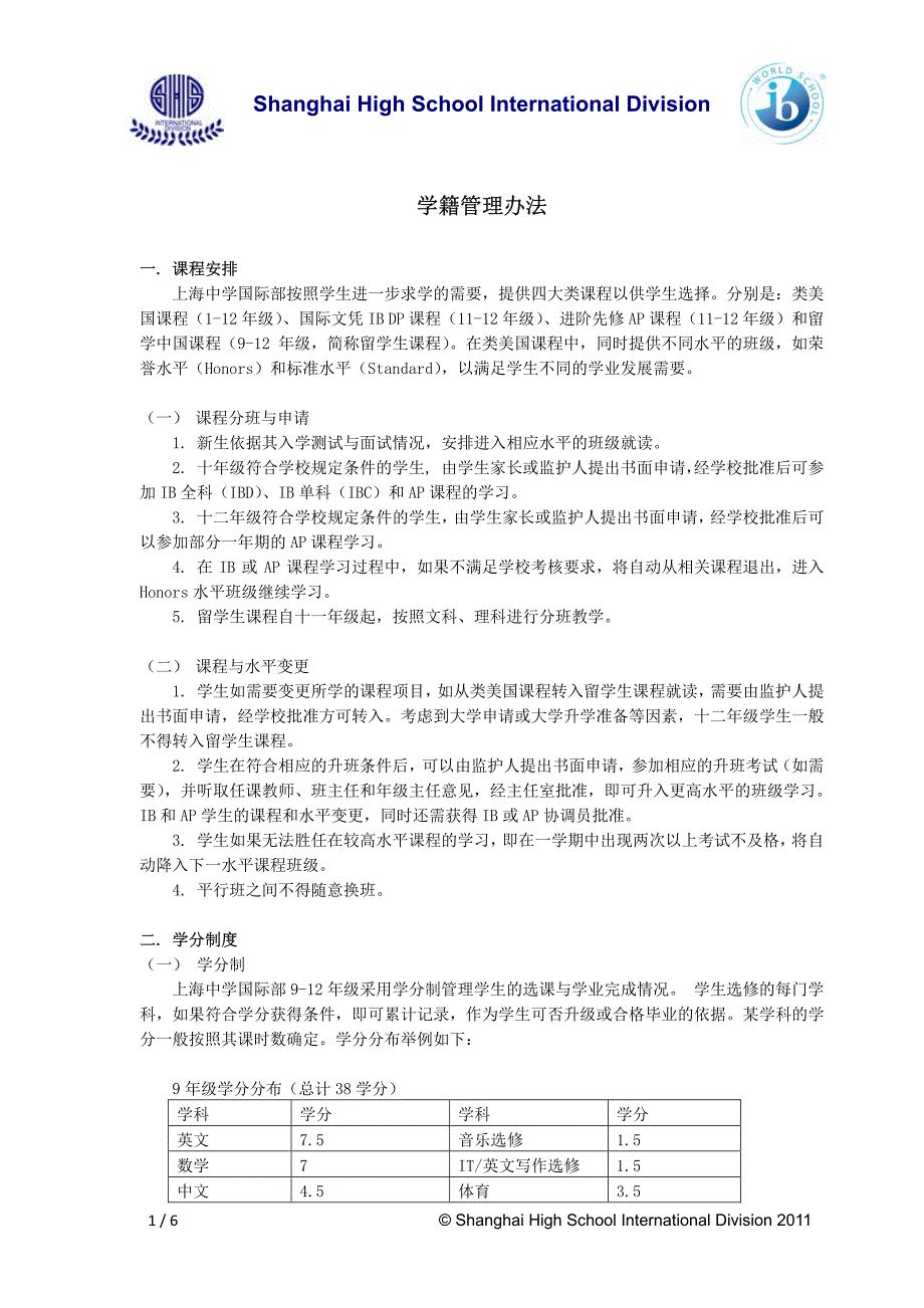 学籍管理办法(初高中) (1)_第1页