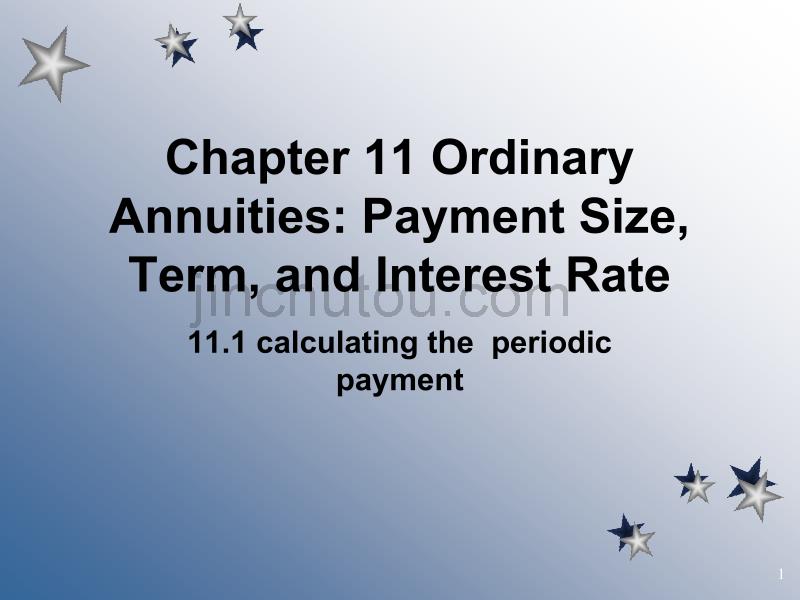 calculating the  periodic payment_第1页