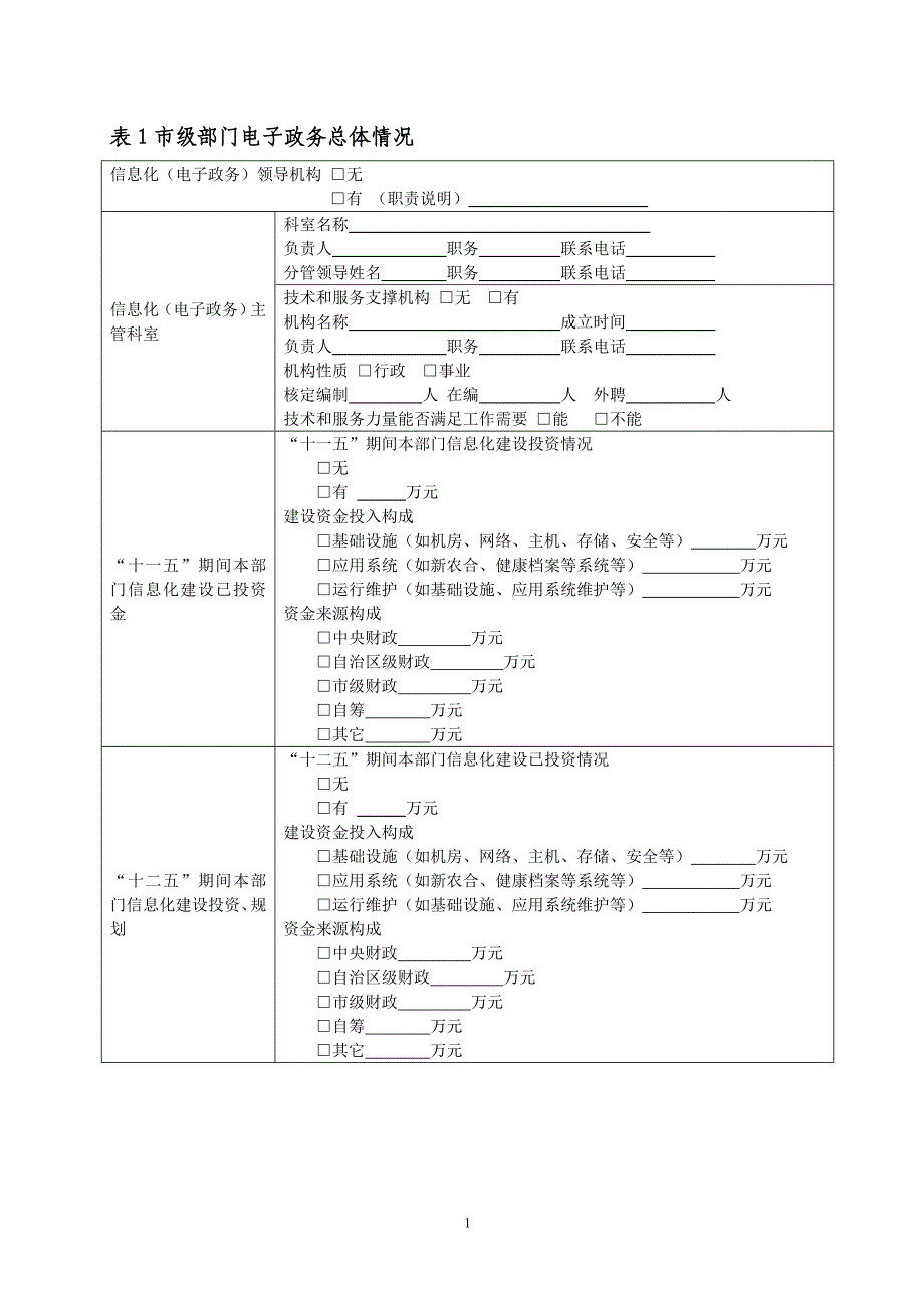 市级部门电子政务建设情况调查表_第3页