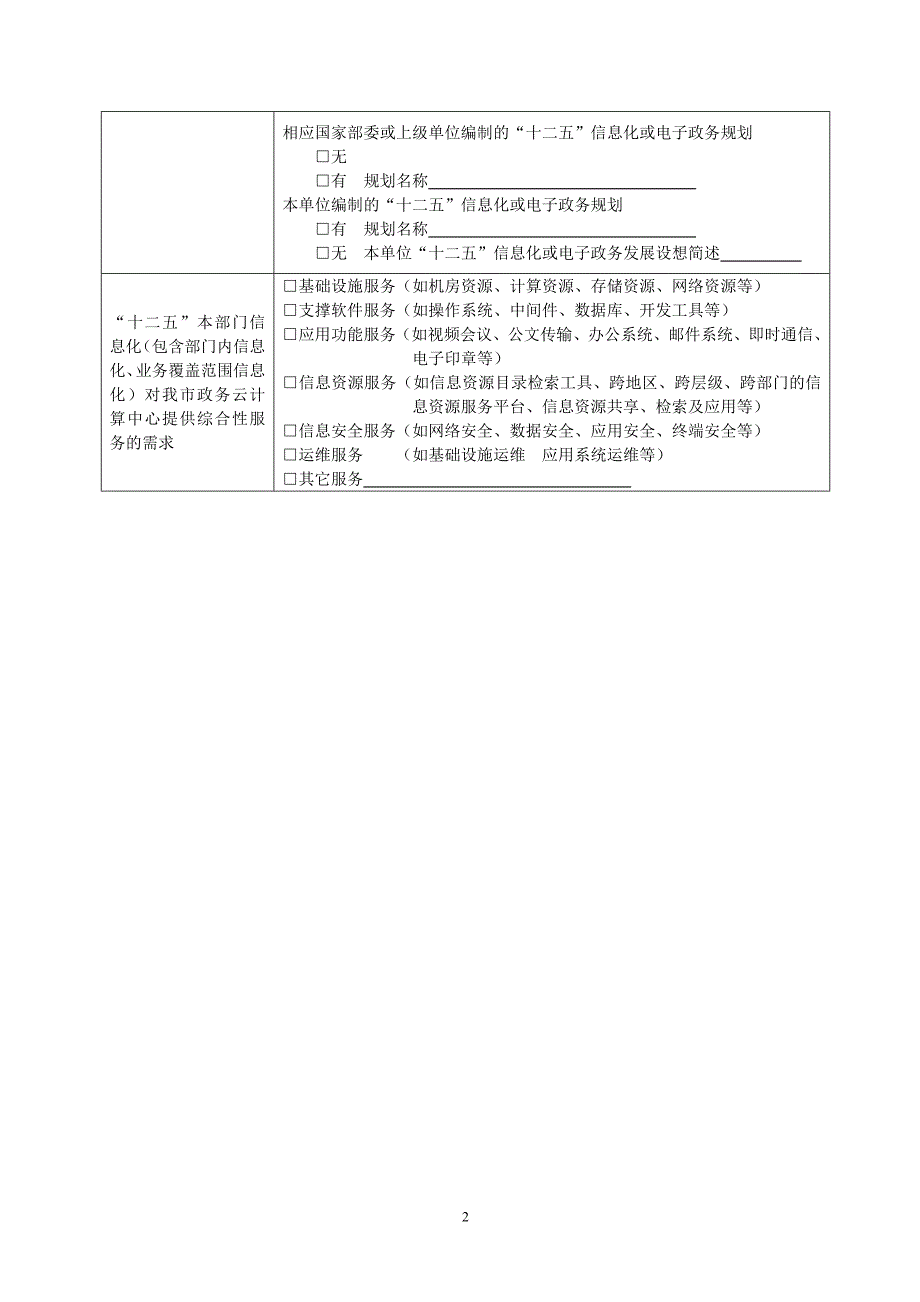 市级部门电子政务建设情况调查表_第4页