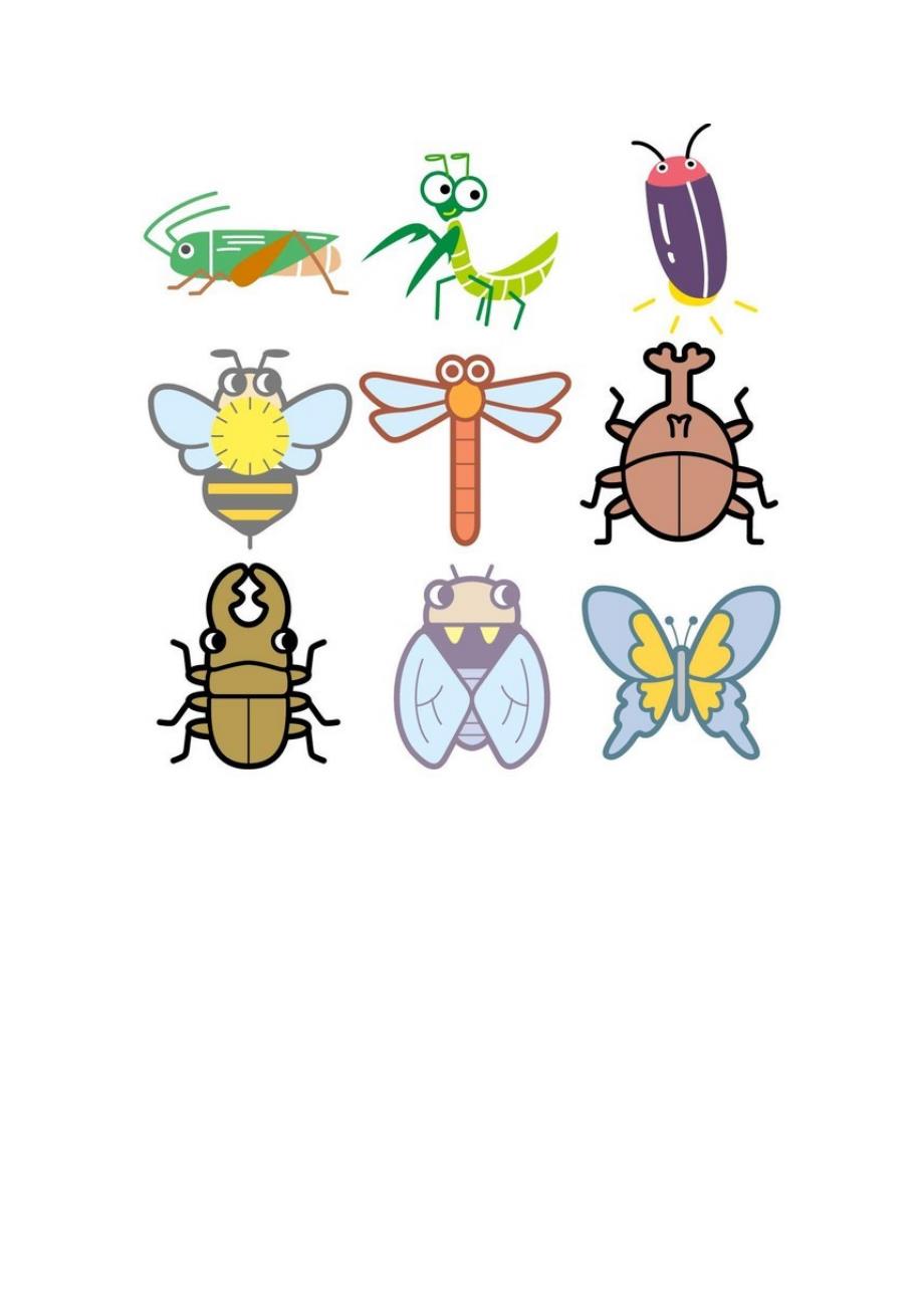 幼儿园教育：各种动植物的简笔画14_第4页