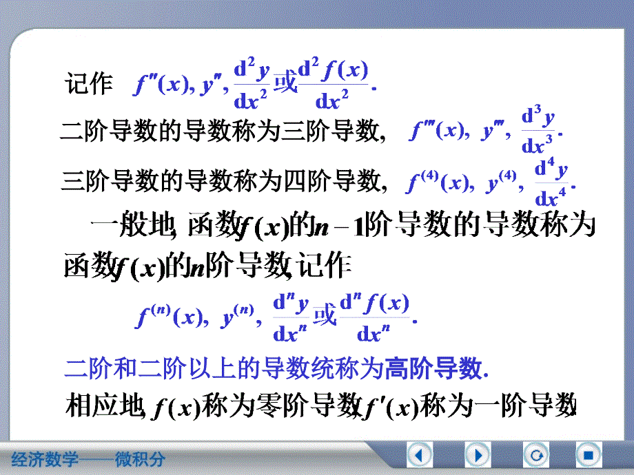 经济数学微积分高阶导数_第3页