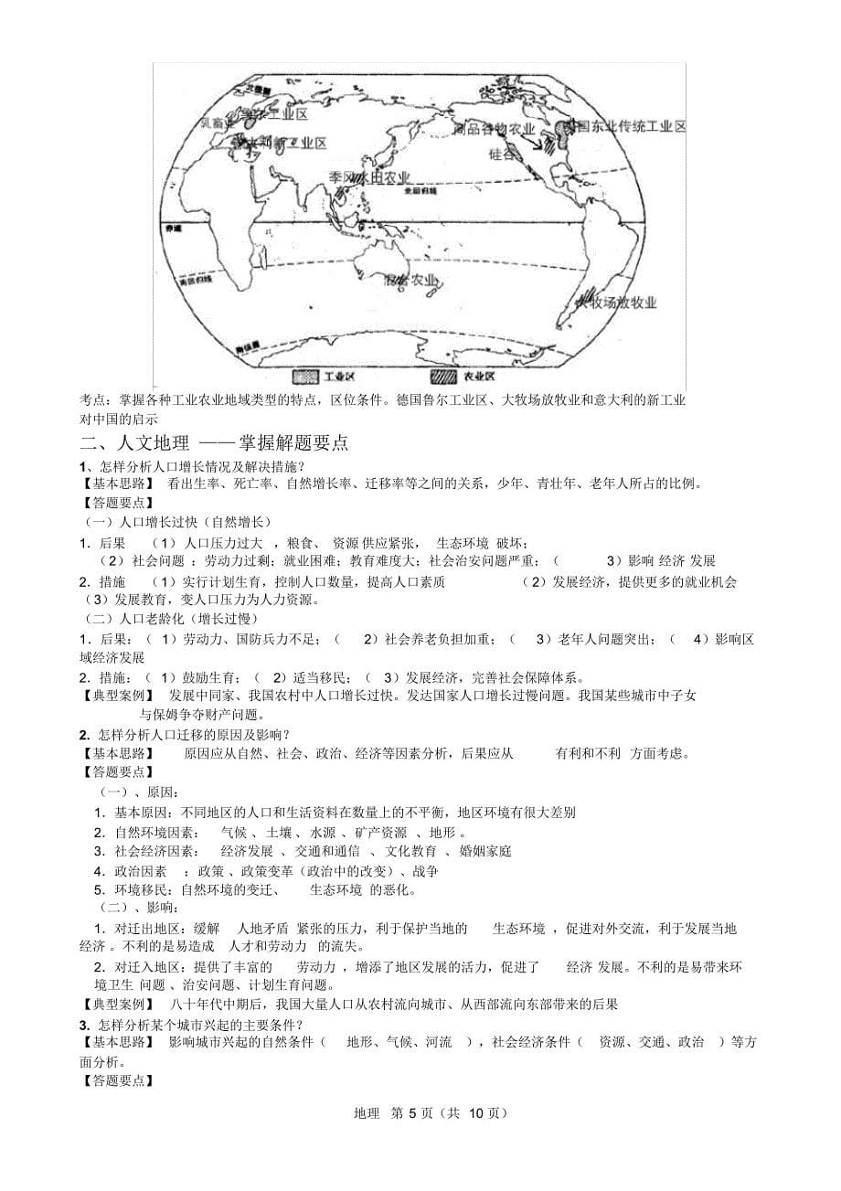 江苏省高二小高考地理学业水平测试复习资料-掌握几张重要图_第5页