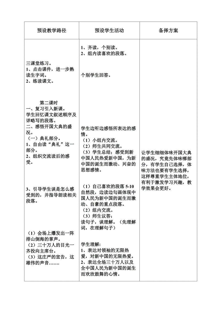 六年级语文《开国大典》教案_第2页