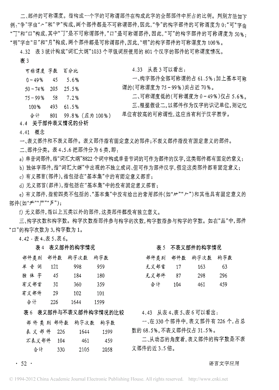 崔永华--汉字部件和对外汉字教学_第4页